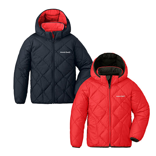 リバーシブル ダウンパーカ Kid's 100-130 レッド