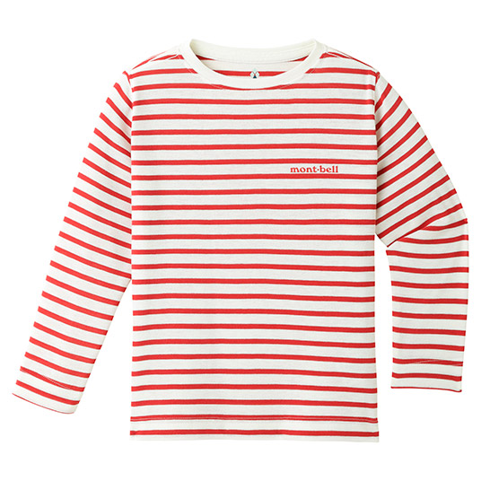 WIC.ボーダー ロングスリーブT Kid's 100-130 レッド