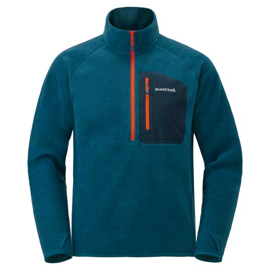 クリマプラス100 プルオーバー Men's ブルーグリーン