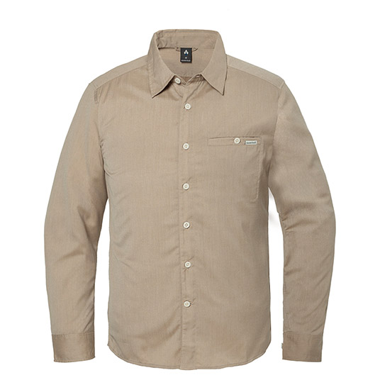 WIC.ライト シングルポケット ロングスリーブシャツ Men's タン