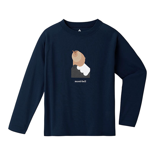 WIC.ロングスリーブT Kid's ニホンカモシカ 100-130 ネイビー