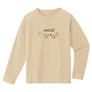 コットン ロングスリーブT Kid's 森の動物 140-160
